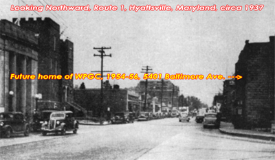 WPGC - Hyattsville looking Northward along Route 1 in 1937